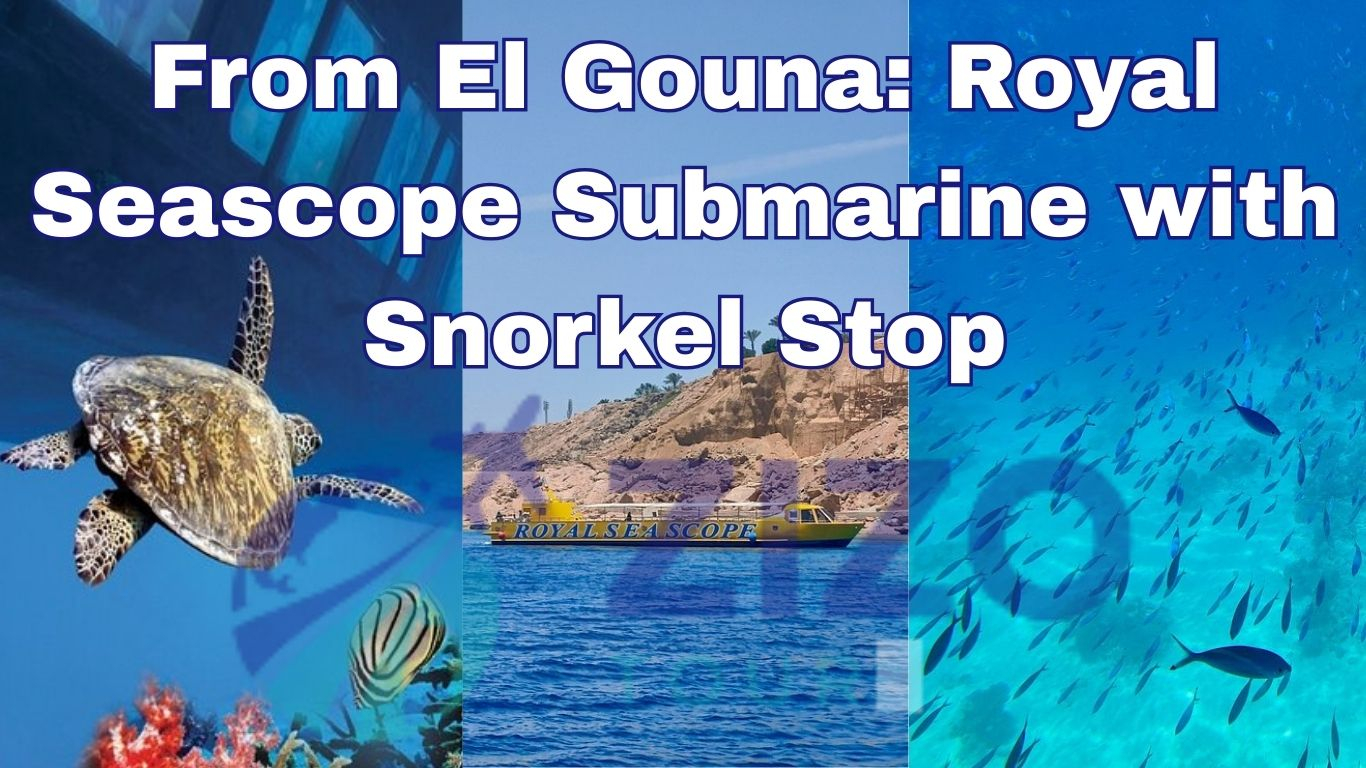 From El Gouna: Royal Seascope Submarine with Snorkel Stop