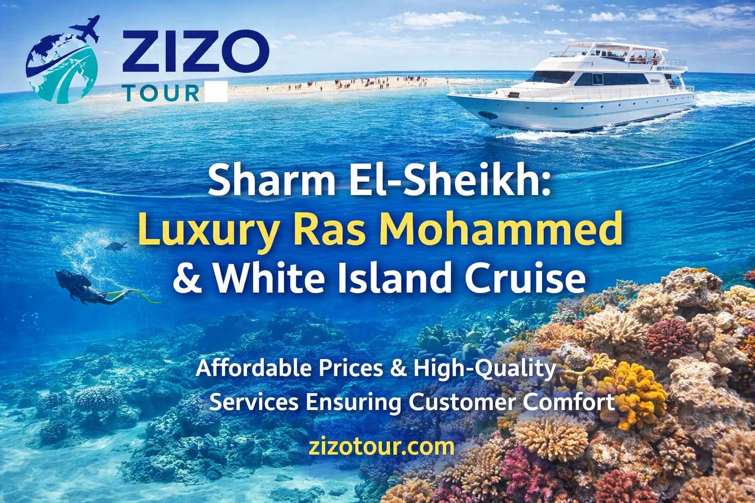 Sharm El-Sheikh: Luxury Ras Mohammed & White Island Cruise