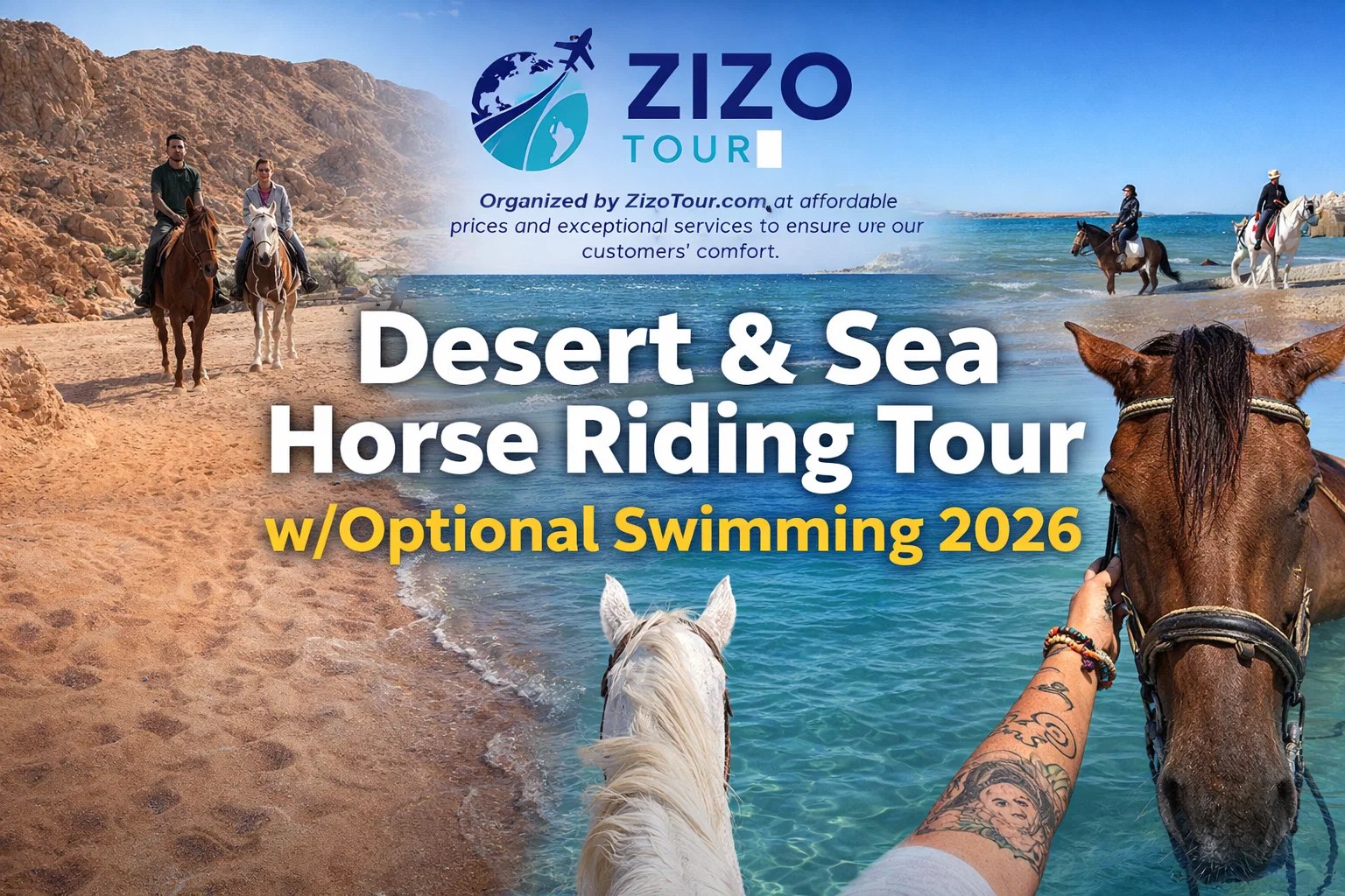 Desert & Sea Horse Riding Tour w/Optional Swimming 2026