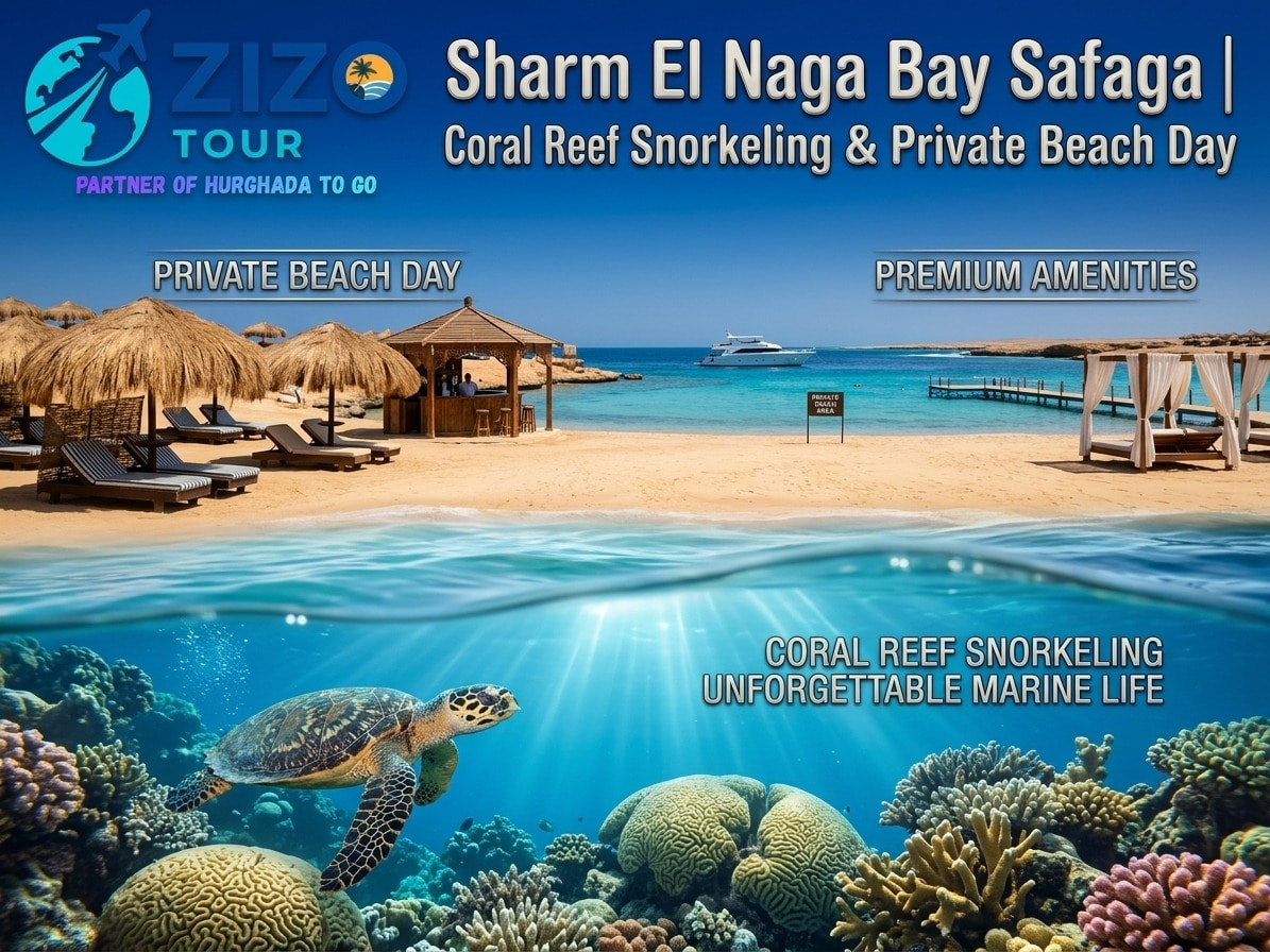 Sharm El Naga Bay Safaga | Coral Reef Snorkeling & Private Beach Day