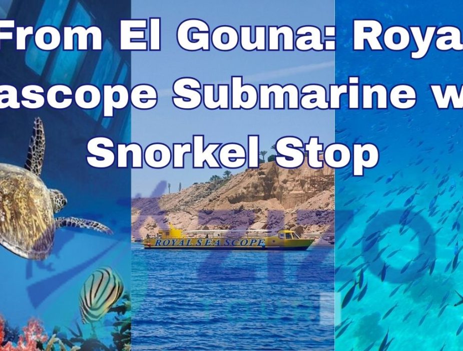 From El Gouna: Royal Seascope Submarine with Snorkel Stop