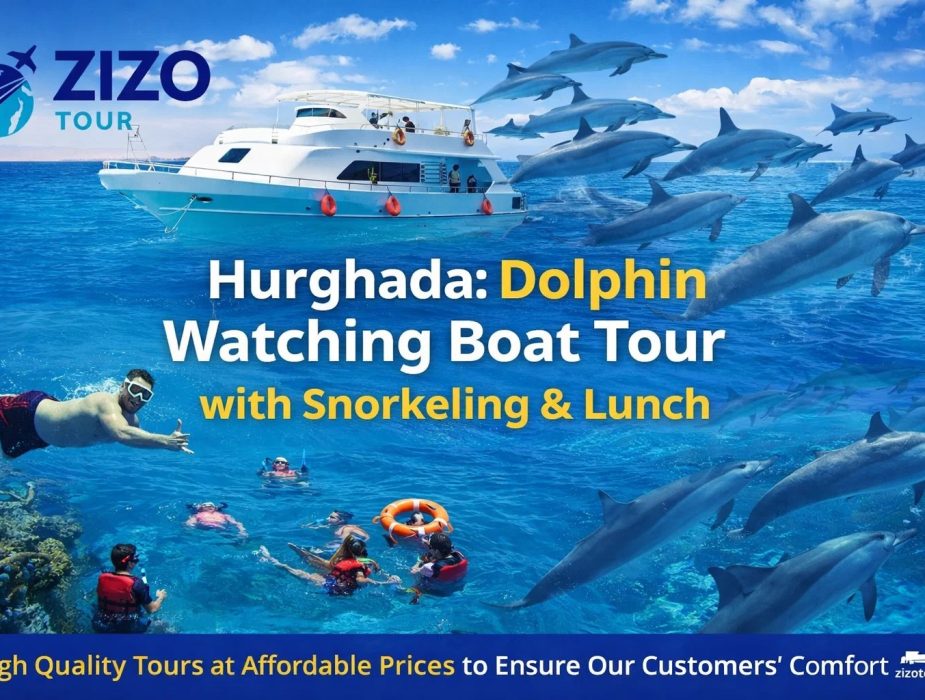 Hurghada: Dolphin Watching Boat Tour with Snorkeling & Lunch